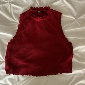 SHEIN Mock Neck Neck Cropped Tank